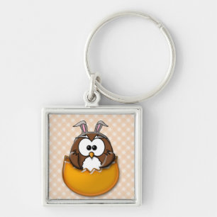 Chaveiro Coruja da páscoa - laranja