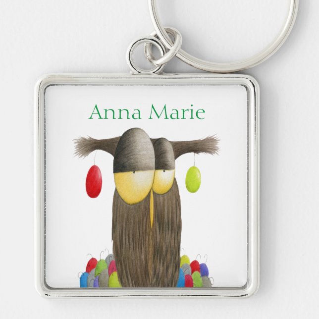 Chaveiro Coruja de Férias Fresco (Frente)