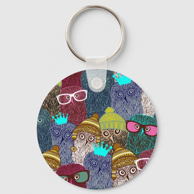 Chaveiro Coruja na coroa (Frente)