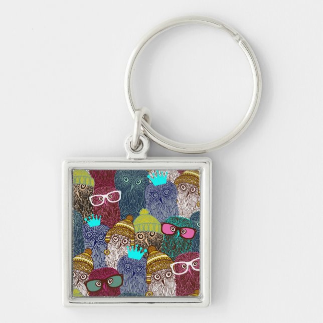 Chaveiro Coruja na coroa (Frente)