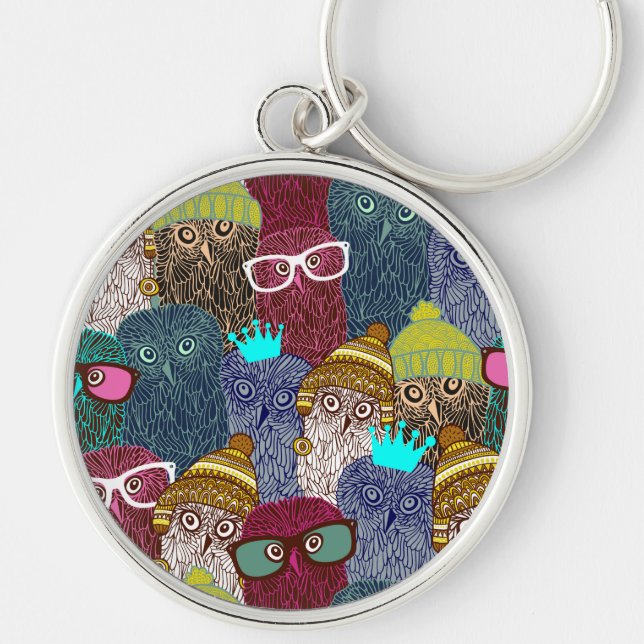 Chaveiro Coruja na coroa (Frente)