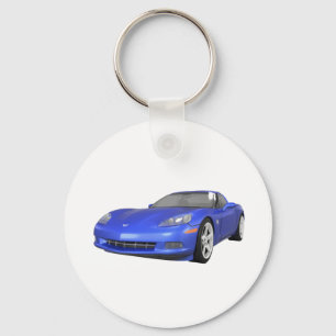 Chaveiro Corvette 2008: Carro Esportivo: Término Azul: