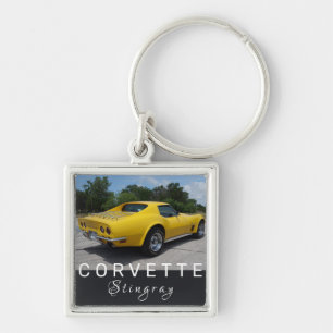 Chaveiro Corvette Stingray C3 Clássico Amarelo 1973