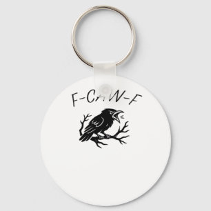 Chaveiro Corvo Coruja Engraçado Humor Gótico Pássaro F-Caw-