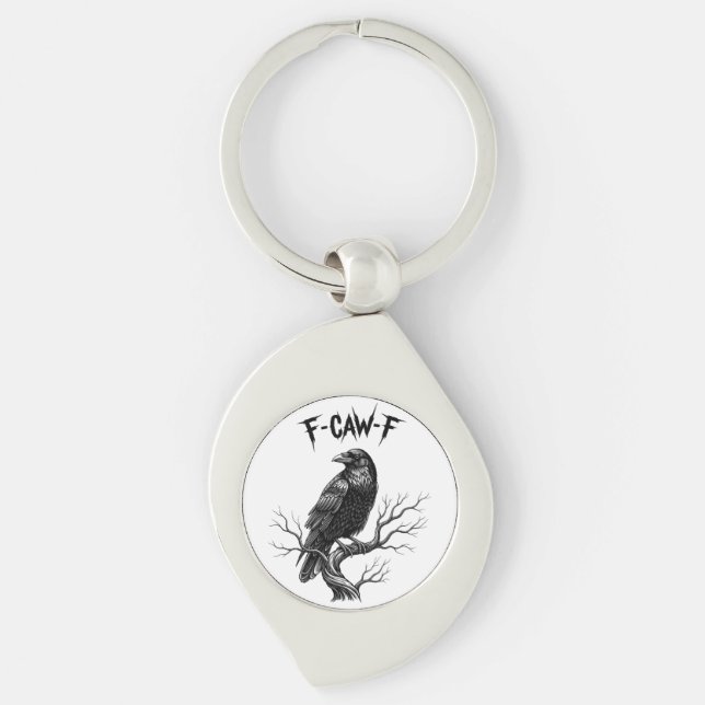 Chaveiro Corvo - F-Caw-F (Frente)