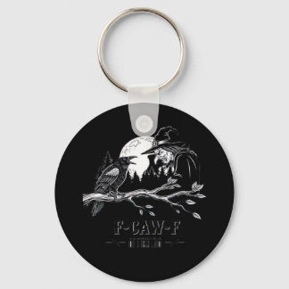 Chaveiro Corvo F-Caw-F do Dia das Bruxas F-Caw-F