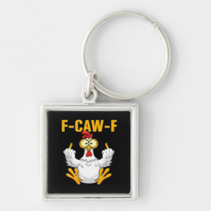 Chaveiro Corvo F-Caw-F Humor Divertido Gótico