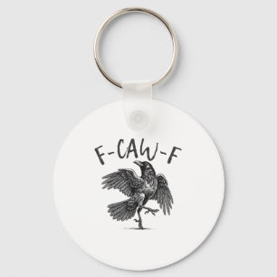 Chaveiro Corvo Negro, Pássaro Negro Engraçado-F