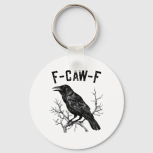 Chaveiro Corvo Passaro Corvo F-Caw-F Engraçado Homens Mulhe