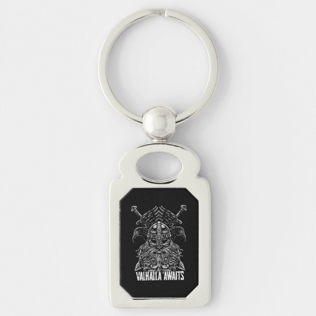 Chaveiro Corvos de Odin Mitologia Viking Valhalla espera (Frente)