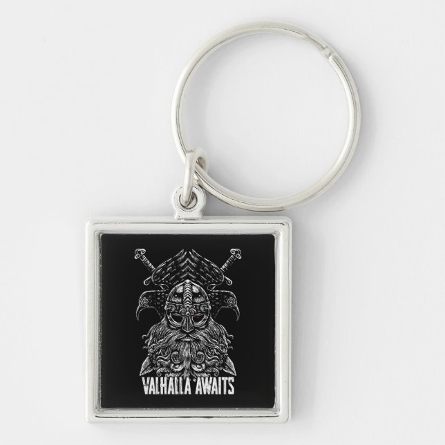 Chaveiro Corvos de Odin Mitologia Viking Valhalla espera (Frente)