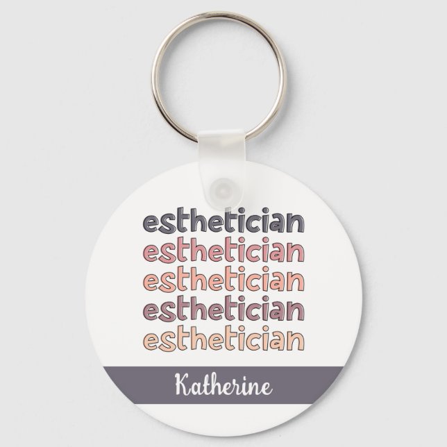Chaveiro Cosmetólogo esteticista personalizado Beauticista (Frente)