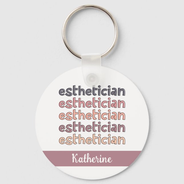 Chaveiro Cosmetólogo esteticista personalizado Beauticista (Frente)