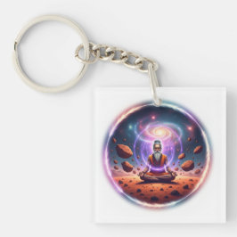 Chaveiro Cosmic Meditator Acrylic Keychain