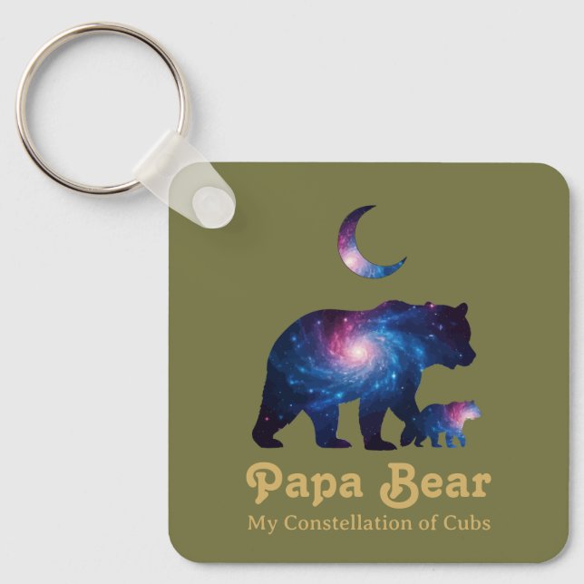 Chaveiro Cosmic Papa Bear & Cub (Frente)