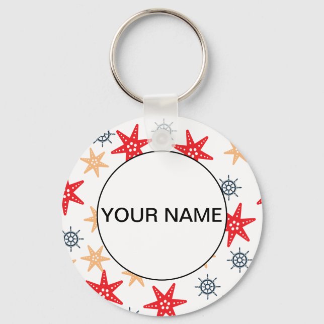 Chaveiro Costeiros Engraçados E Padrões De Rodas (Frente)