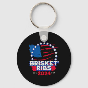 Chaveiro Costelas De Brisket De Churrasco Patriótico Divert