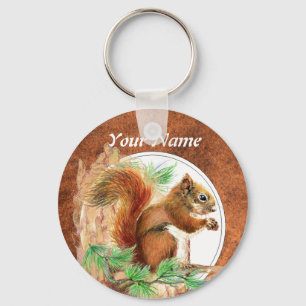 Chaveiro Costume, esquilo personalizado, natureza, animal