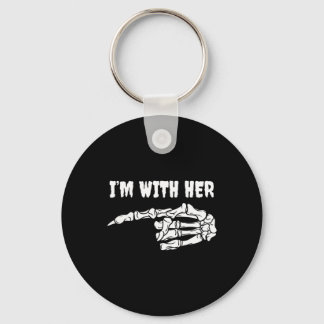 Chaveiro Costume For Couples I'm With Her Skeleton Matching