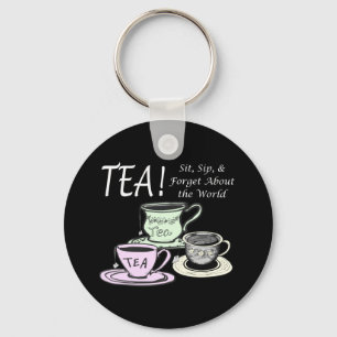 Chaveiro Cota de Positividade do Tea Lover - Sit Sip Esqueç