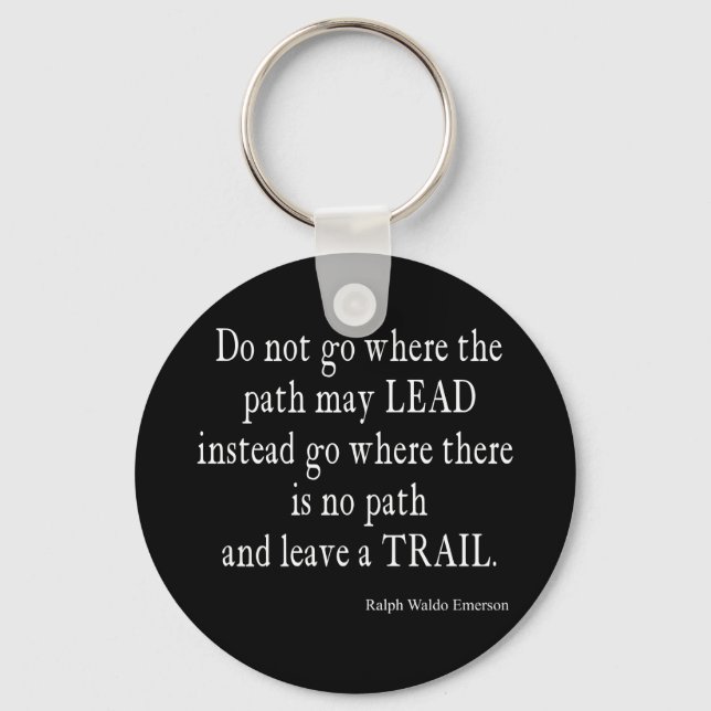 Chaveiro Cotação de Liderança Inspiracional Vintage Emerson (Frente)