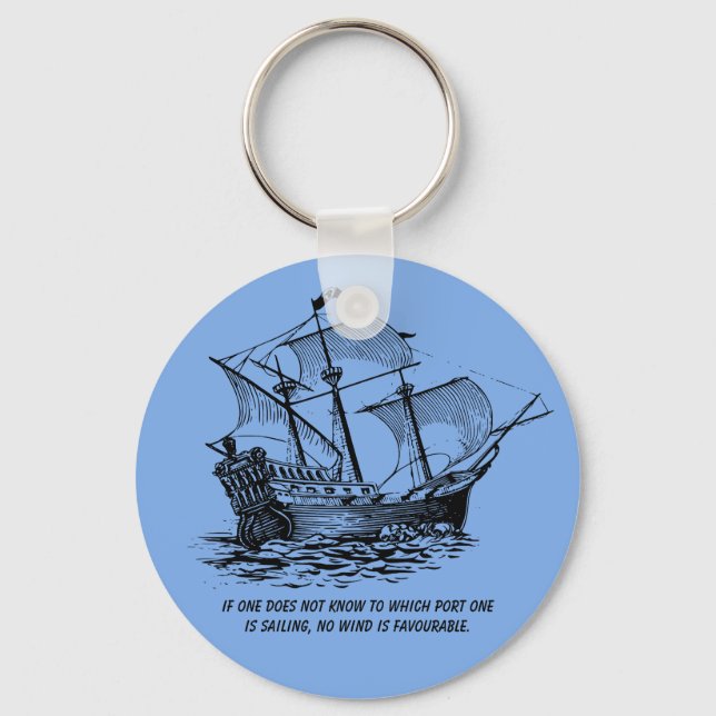 CHAVEIRO COTAÇÃO DE NAVIO VINTAGE (Frente)