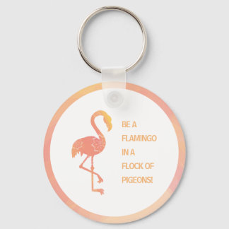 Chaveiro Cotação Inspiracional Flamingo
