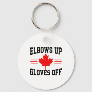 Chaveiro Cotovelos Acima Luvas Fora Bandeira do Canadá Luta