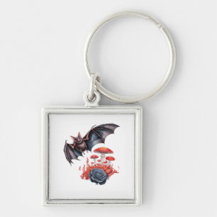 Chaveiro Cottagecore Borboletas Morcegos Cogumelo Goblincor
