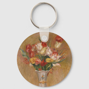 Chaveiro Cottagecore Renoir Floral Vintage Arte de Tulipas