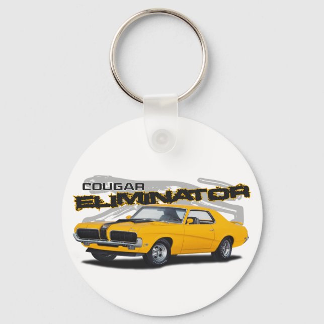 Chaveiro Cougar Amarelo (Frente)