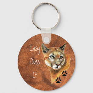 Chaveiro Cougar, Puma, Leão Montanhês "Easy Does It"