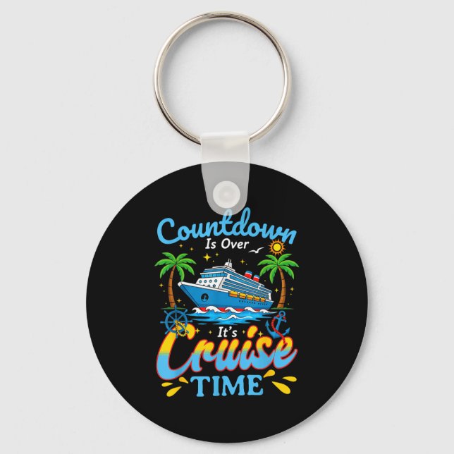 Chaveiro Countdown Is Over It's Cruise Time Men Women Coupl (Frente)
