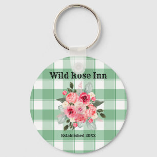 Chaveiro Country Gingham Wild Rosas B & B