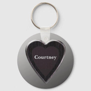 Chaveiro Courtney Heart Keychain por 369MyName