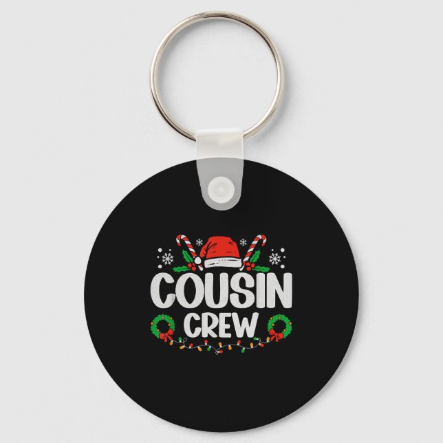 Chaveiro Cousin Crew Christmas Lights Family Matching Pajam (Frente)