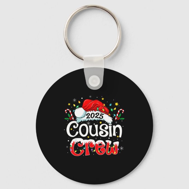 Chaveiro Cousin Crew Christmas Xmas Lights Family Matching  (Frente)