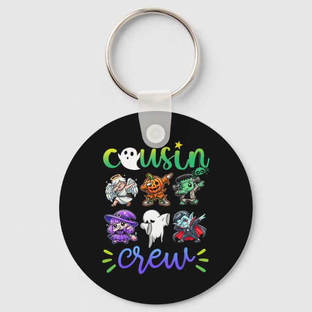 Chaveiro Cousin Crew Dabbing Halloween Boys Skeleton Zombie (Frente)