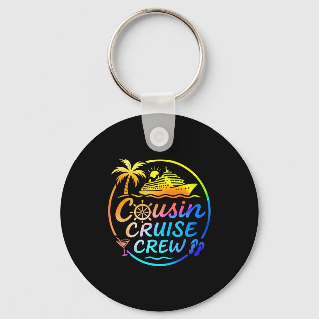 Chaveiro Cousin Cruise Crew Trocal Summer Vacation Matching (Frente)
