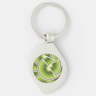 Chaveiro Couves de fruta de kiwi funky