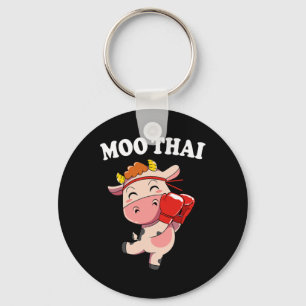 Chaveiro Cow Kawaii Moo Thai Kickboxing Muay Thai