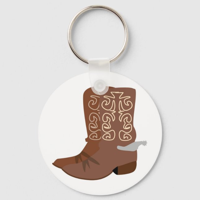 Chaveiro Cowboy Boots com Spurs (Frente)