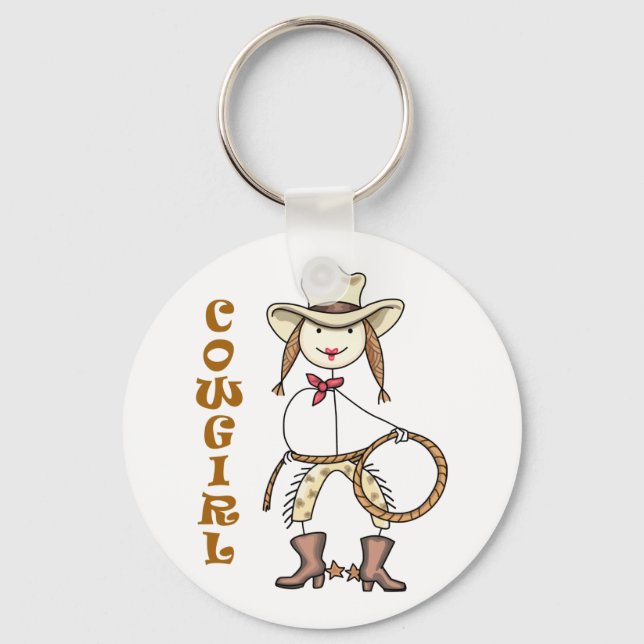 Chaveiro Cowgirl (Frente)