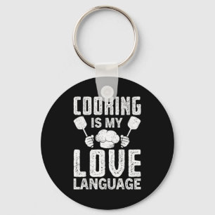 Chaveiro Cozinhar É Minha Linguagem do Amor Citação Diverti