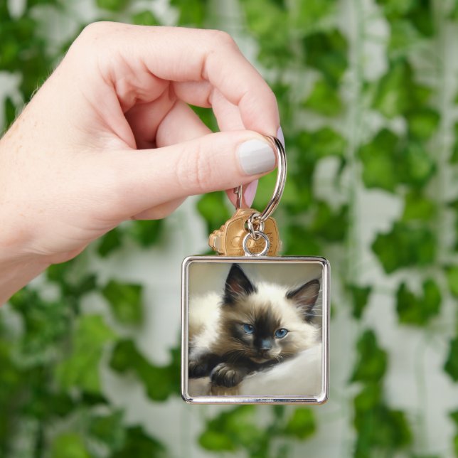 Chaveiro Cozy Companion Siamese Kitten (Mão)