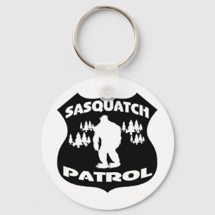 Chaveiro Crachá da floresta da patrulha de Sasquatch