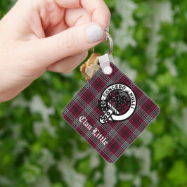 Chaveiro Crachá de Pequeno Crest Clã Escocês e Personalizad