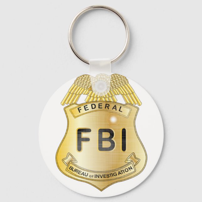 Chaveiro CRACHÁ do FBI (Frente)