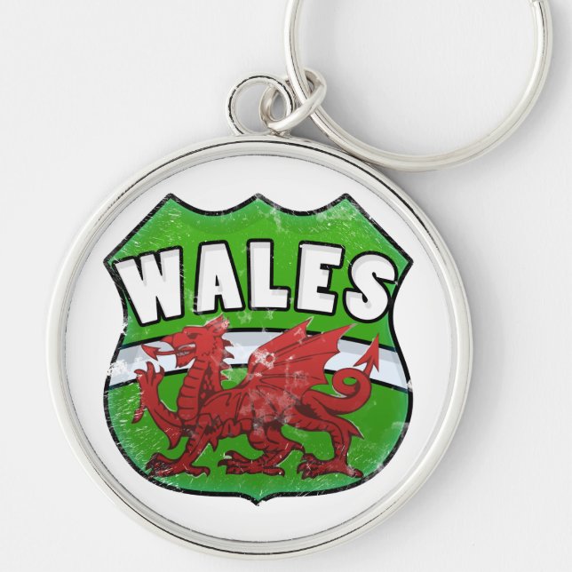 Chaveiro Crachá WALES (Frente)