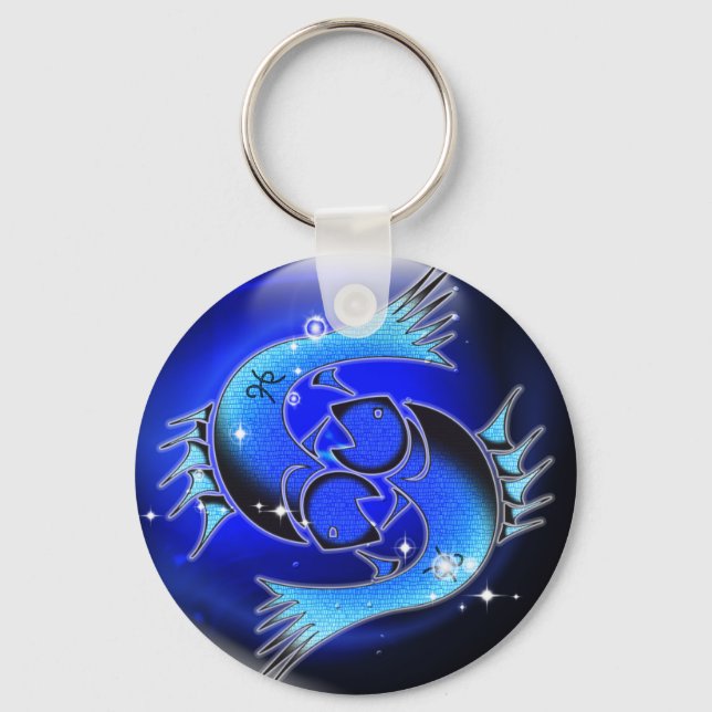 Chaveiro Craft Dungeon Zodiac - Pisces (Frente)